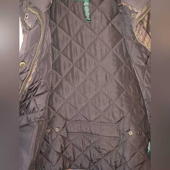 Lauren Quilted Plaid Vest Ladies L - Picture 4 of 12